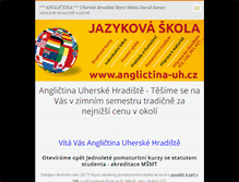 Tablet Screenshot of anglictina-uh.cz